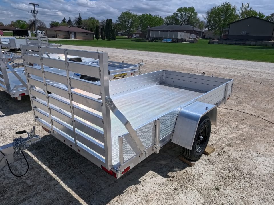 New 2027 Aluma 63 x 10 ESA Utility with Solid Sides, Straight Gate ...