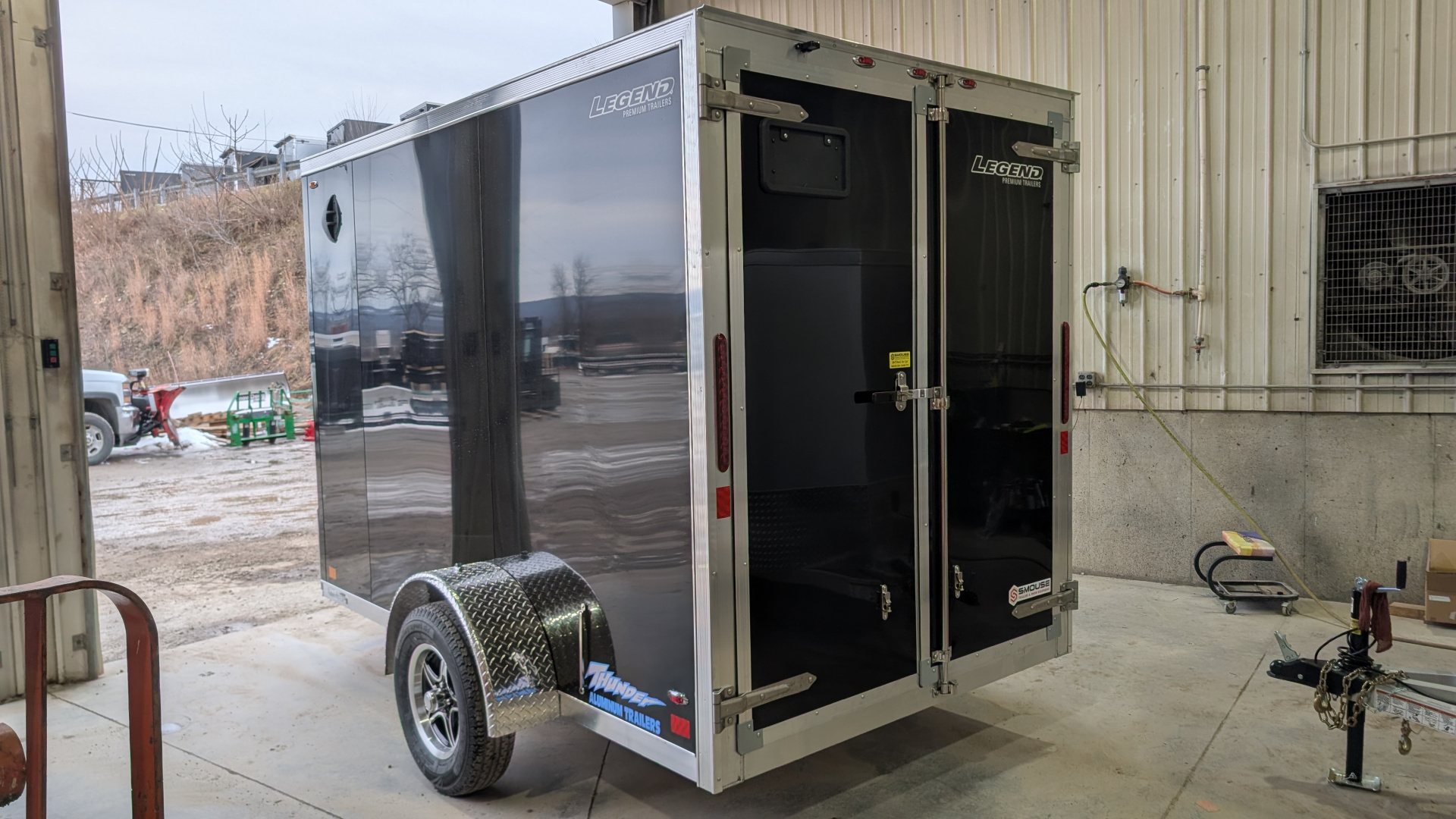 New 2026 Legend 6x10 + 1' V Thunder Cargo Trailer w/ Barn Doors