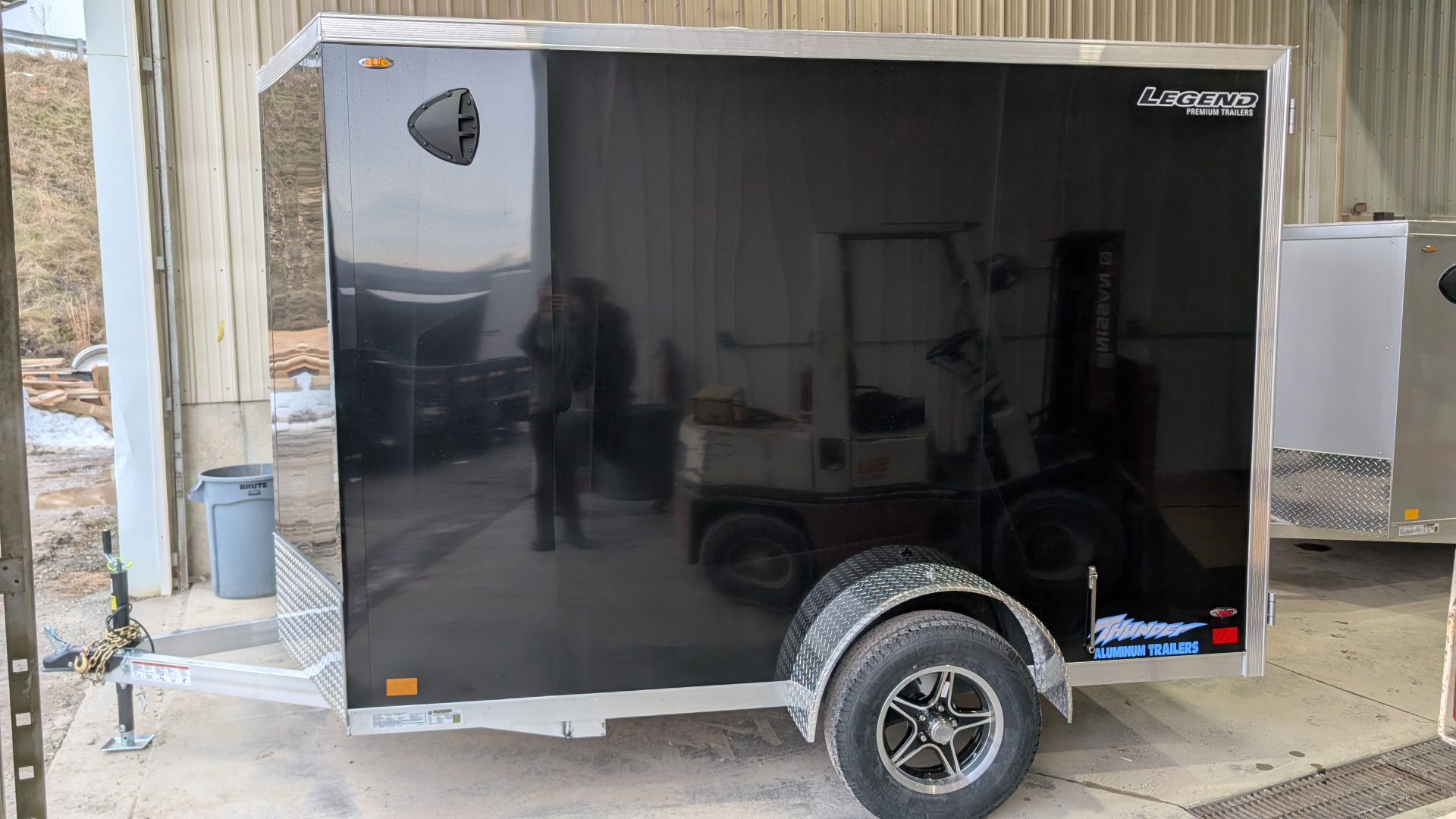 New 2026 Legend 6x10 + 1' V Thunder Cargo Trailer w/ Barn Doors