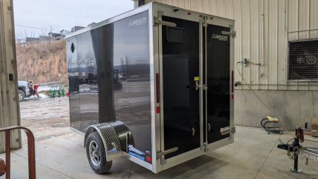 New 2026 Legend 6x10 + 1' V Thunder Cargo Trailer w/ Barn Doors