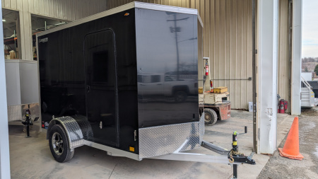 New 2026 Legend 6x10 + 1' V Thunder Cargo Trailer w/ Barn Doors