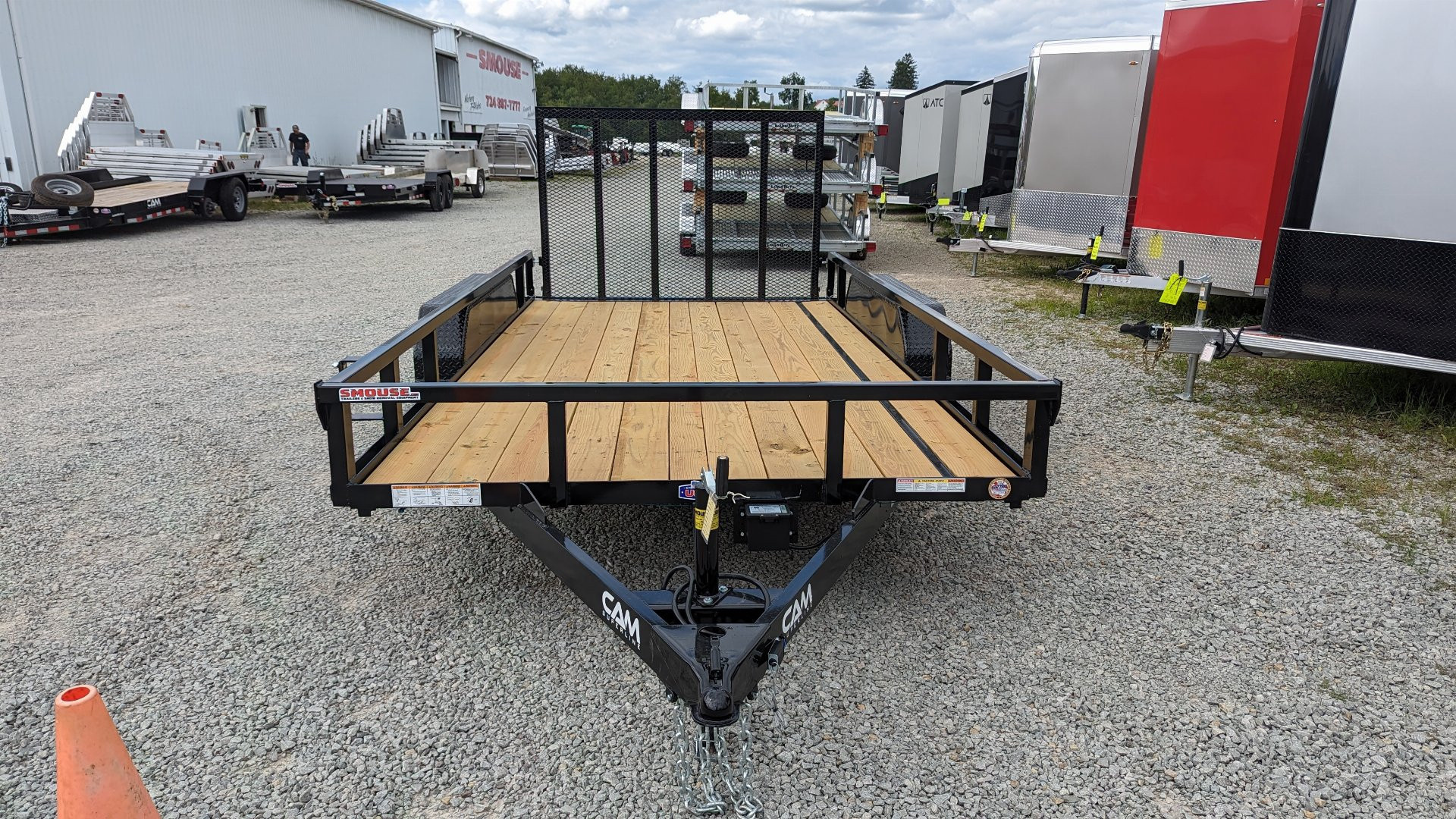 New 2026 CAM Superline 7x14 Tandem Utility Trailer w/ Spring Assist Gate