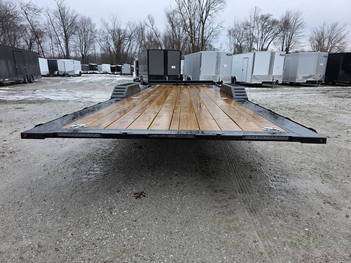 New 2026 H&H TRAILERS 102" x 24' 14K FULL ELECTRIC Tilt Equipment Trailer CAR SXS UTV TRUCK HYDRAULIC JACK