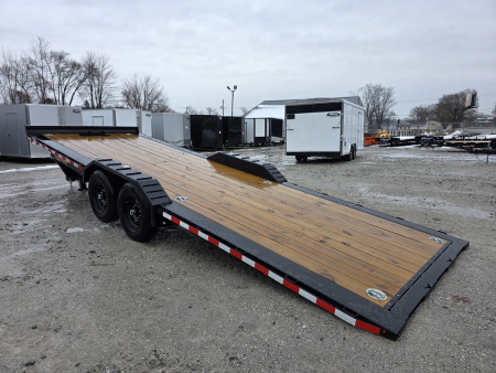 New 2026 H&H TRAILERS 102" x 24' 14K FULL ELECTRIC Tilt Equipment Trailer CAR SXS UTV TRUCK HYDRAULIC JACK