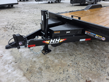 New 2026 H&H TRAILERS 102" x 24' 14K FULL ELECTRIC Tilt Equipment Trailer CAR SXS UTV TRUCK HYDRAULIC JACK
