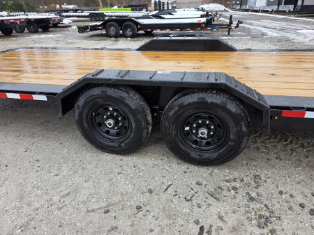 New 2026 H&H TRAILERS 102" x 24' 14K FULL ELECTRIC Tilt Equipment Trailer CAR SXS UTV TRUCK HYDRAULIC JACK