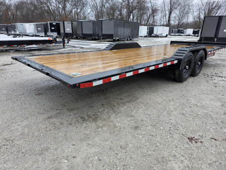 New 2026 H&H TRAILERS 102" x 24' 14K FULL ELECTRIC Tilt Equipment Trailer CAR SXS UTV TRUCK HYDRAULIC JACK