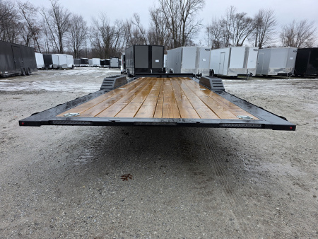 New 2026 H&H TRAILERS 102" x 24' 14K FULL ELECTRIC Tilt Equipment Trailer CAR SXS UTV TRUCK HYDRAULIC JACK