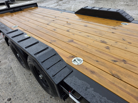 New 2026 H&H TRAILERS 102" x 24' 14K FULL ELECTRIC Tilt Equipment Trailer CAR SXS UTV TRUCK HYDRAULIC JACK