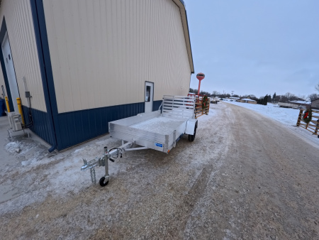 New 2027 Aluma 63 x 10 ESA Utility with Solid Sides, Straight Gate, Steel Wheels and 2000 lb. GVWR Utility Trailer