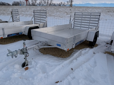 New 2027 Aluma 63 x 10 ESA Utility with Solid Sides, Straight Gate, Steel Wheels and 2000 lb. GVWR Utility Trailer