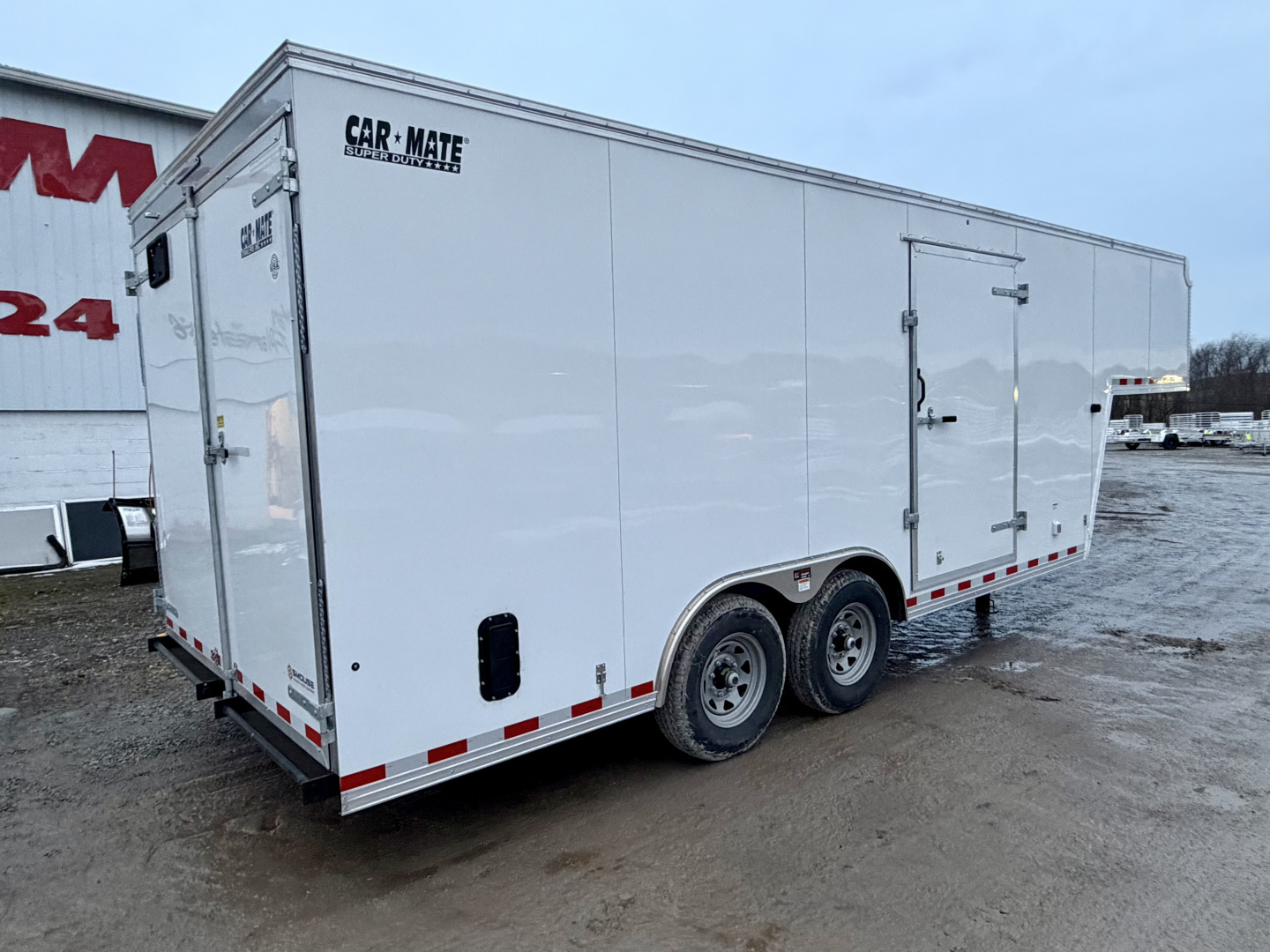 New 2026 CAR MATE 8.5 x 26 (18+8) GOOSENECK Cargo with Rear Barn Doors
