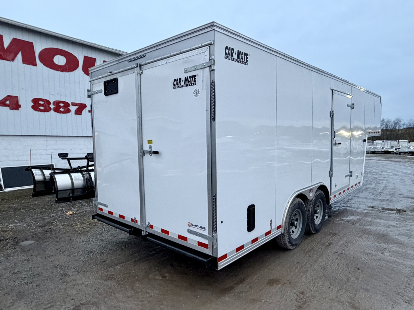 New 2026 CAR MATE 8.5 x 26 (18+8) GOOSENECK Cargo with Rear Barn Doors