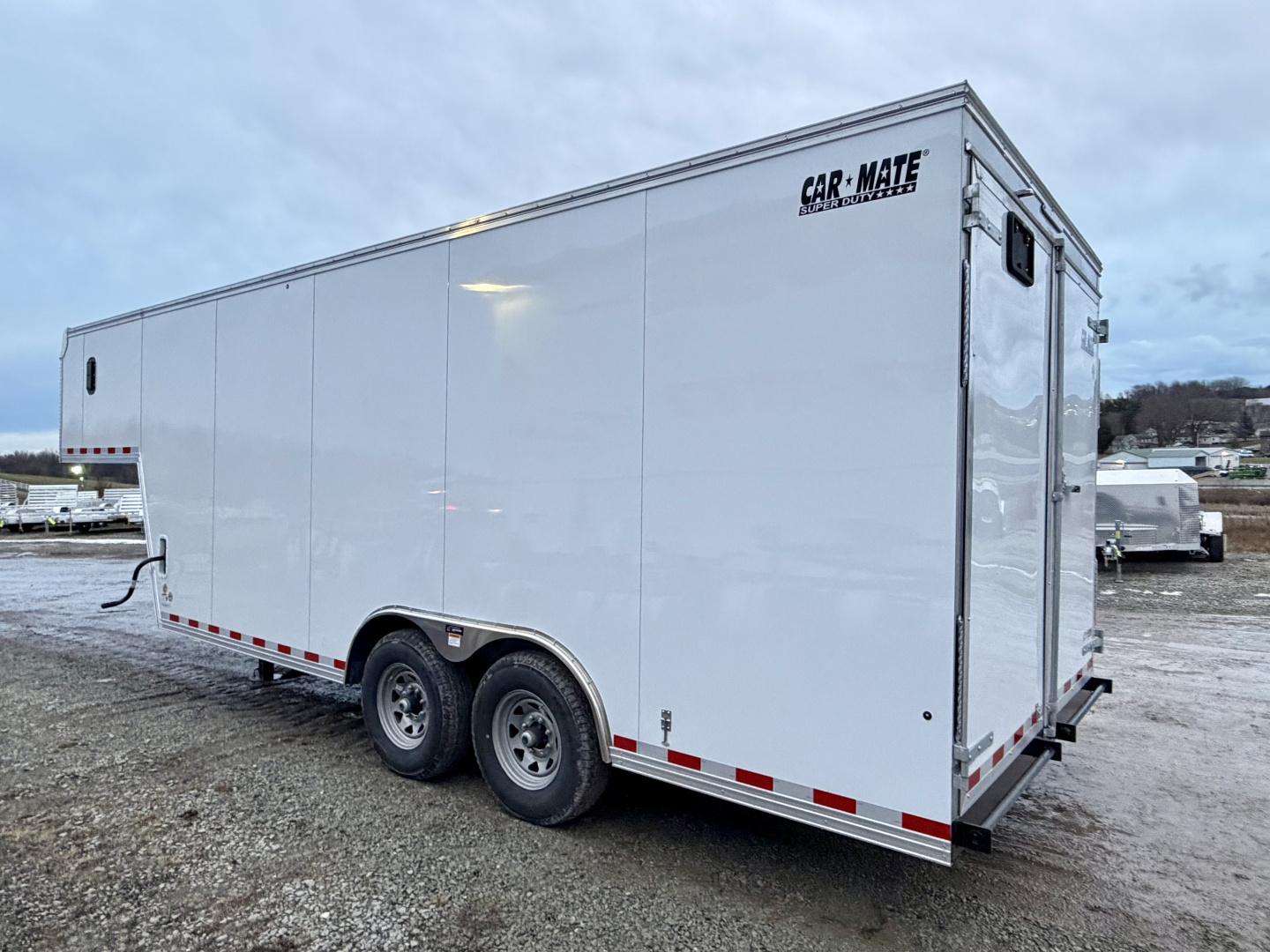 New 2026 CAR MATE 8.5 x 26 (18+8) GOOSENECK Cargo with Rear Barn Doors