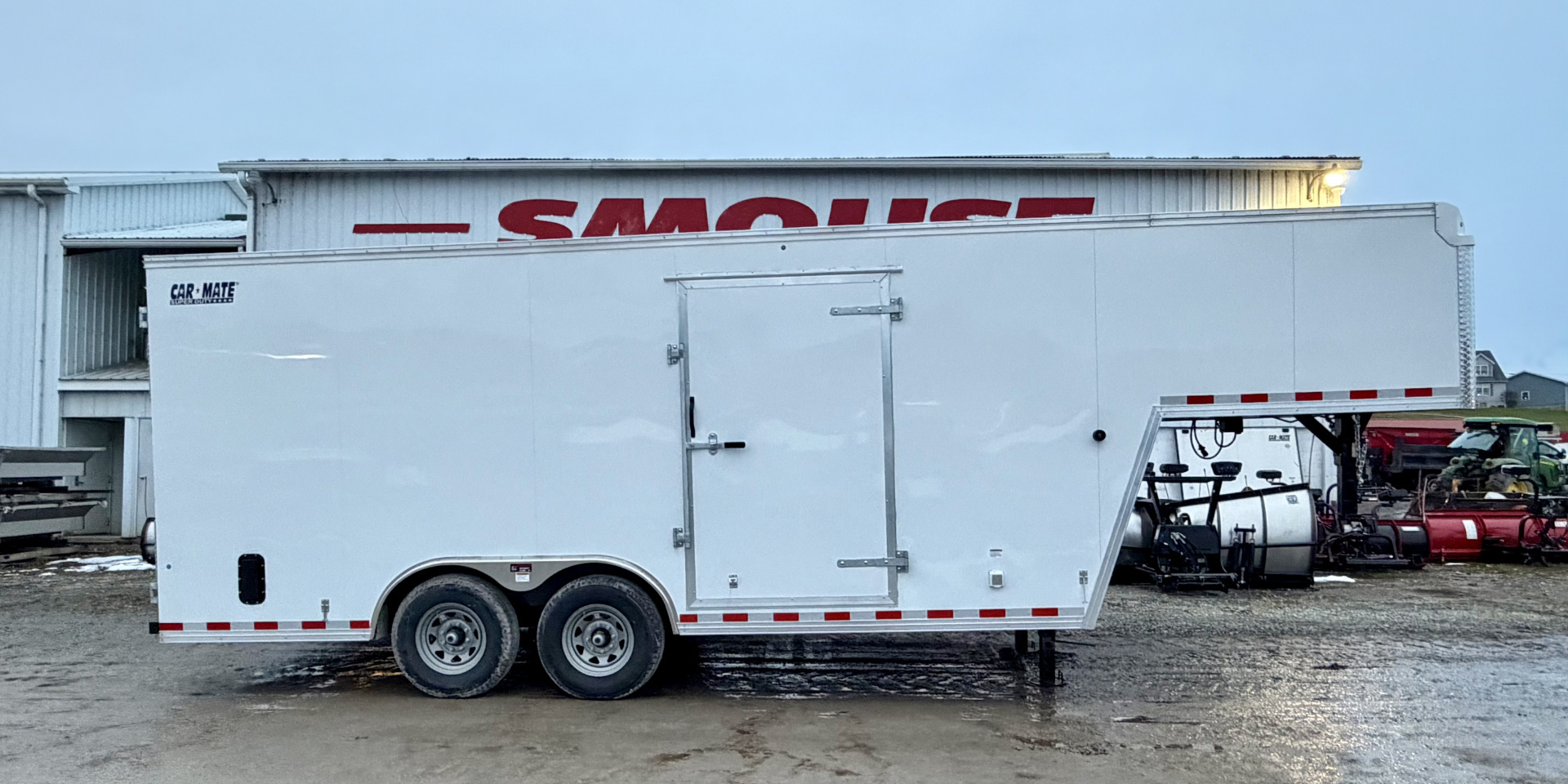 New 2026 CAR MATE 8.5 x 26 (18+8) GOOSENECK Cargo with Rear Barn Doors
