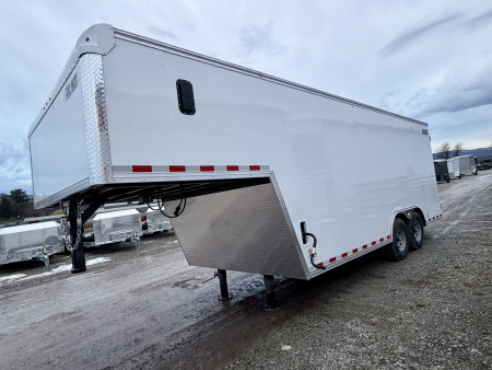 New 2026 CAR MATE 8.5 x 26 (18+8) GOOSENECK Cargo with Rear Barn Doors