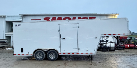 New 2026 CAR MATE 8.5 x 26 (18+8) GOOSENECK Cargo with Rear Barn Doors