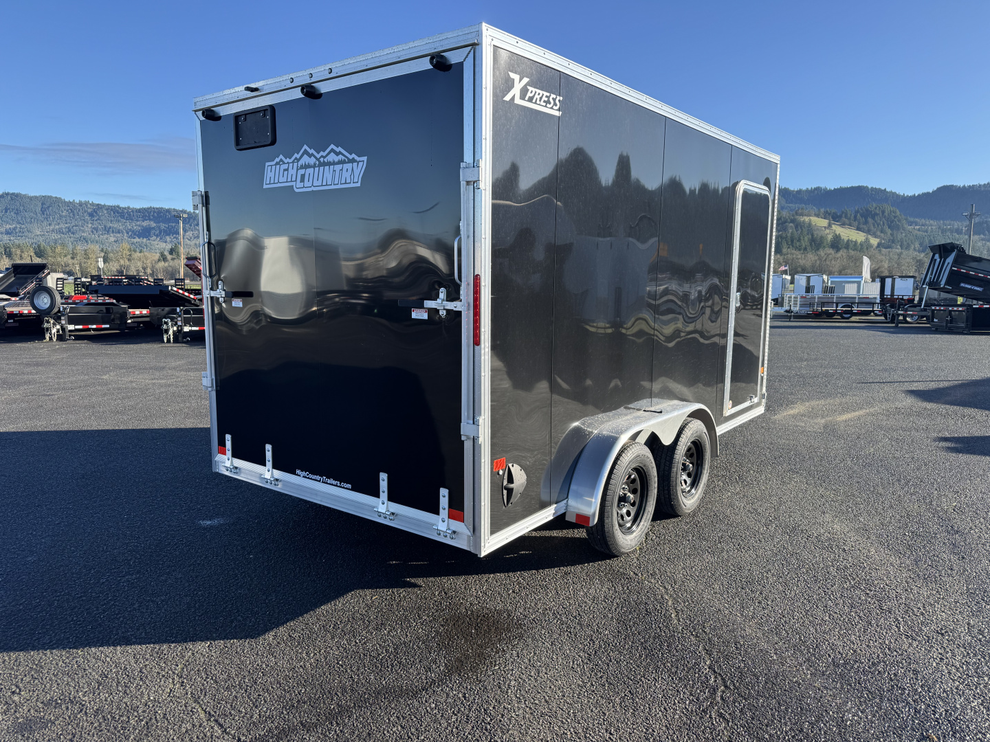 New 2026 ALCOM XPRESS ALUMINUM 7.4X14 Enclosed Trailer 7K GVWR w/ Torsion Axle