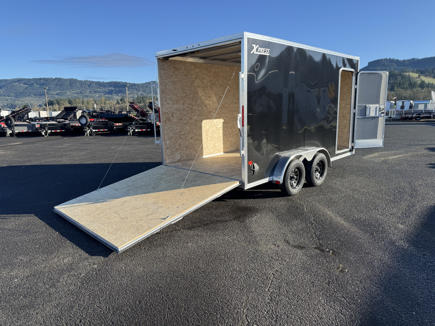 New 2026 ALCOM XPRESS ALUMINUM 7.4X14 Enclosed Trailer 7K GVWR w/ Torsion Axle