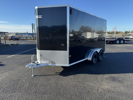 New 2026 ALCOM XPRESS ALUMINUM 7.4X14 Enclosed Trailer 7K GVWR w/ Torsion Axle