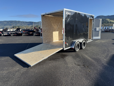 New 2026 ALCOM XPRESS ALUMINUM 7.4X14 Enclosed Trailer 7K GVWR w/ Torsion Axle