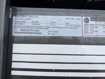 New 2026 S & S Dura Line STK6X16BP Stock / Stock Combo Trailer