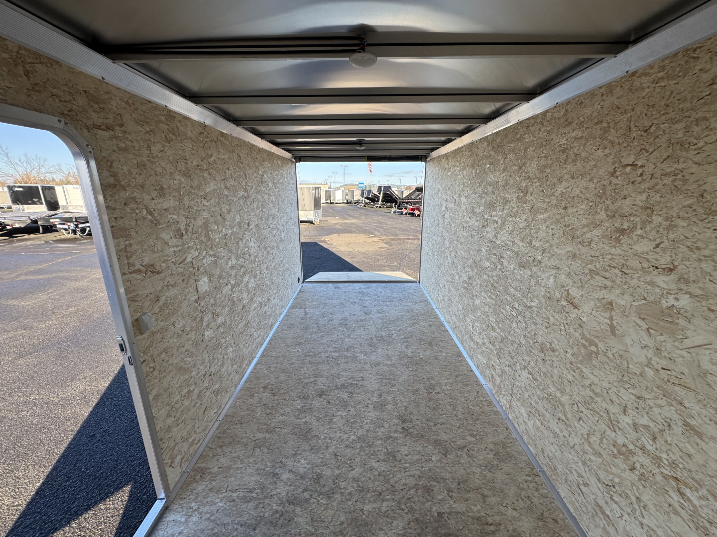 New 2026 ALCOM XPRESS ALUMINUM 7.4X16 Enclosed Trailer w/ Torsion Axle