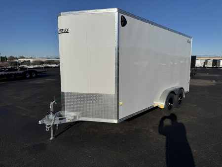New 2026 ALCOM XPRESS ALUMINUM 7.4X16 Enclosed Trailer w/ Torsion Axle