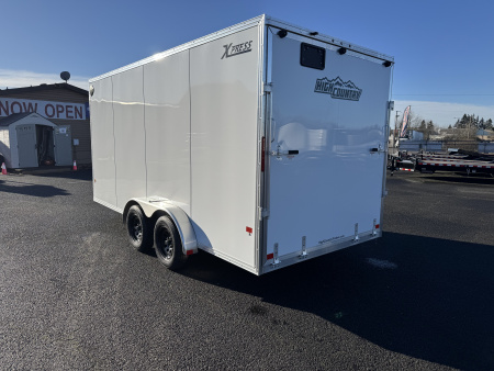 New 2026 ALCOM XPRESS ALUMINUM 7.4X16 Enclosed Trailer w/ Torsion Axle