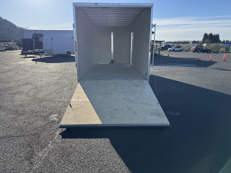 New 2026 ALCOM XPRESS ALUMINUM 7.4X16 Enclosed Trailer w/ Torsion Axle