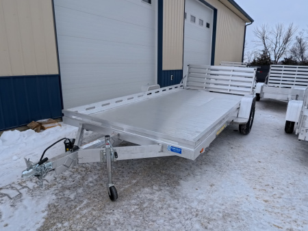New 2027 Aluma 80x14 Heavy Duty Utility Trailer ,Electric Brakes, Bi-Fold Tailgate, 4,250lb GVWR