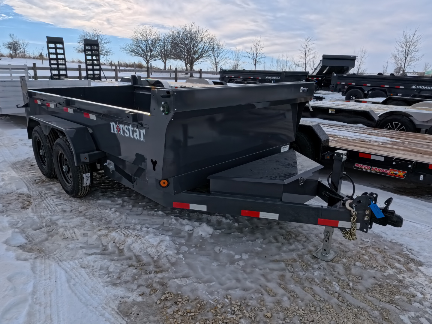 New 2026 Norstar 72x12 DCB Dump Trailer, 9,900lb GVWR, Gray