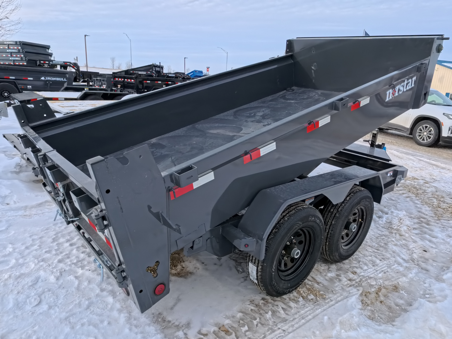 New 2026 Norstar 72x12 DCB Dump Trailer, 9,900lb GVWR, Gray