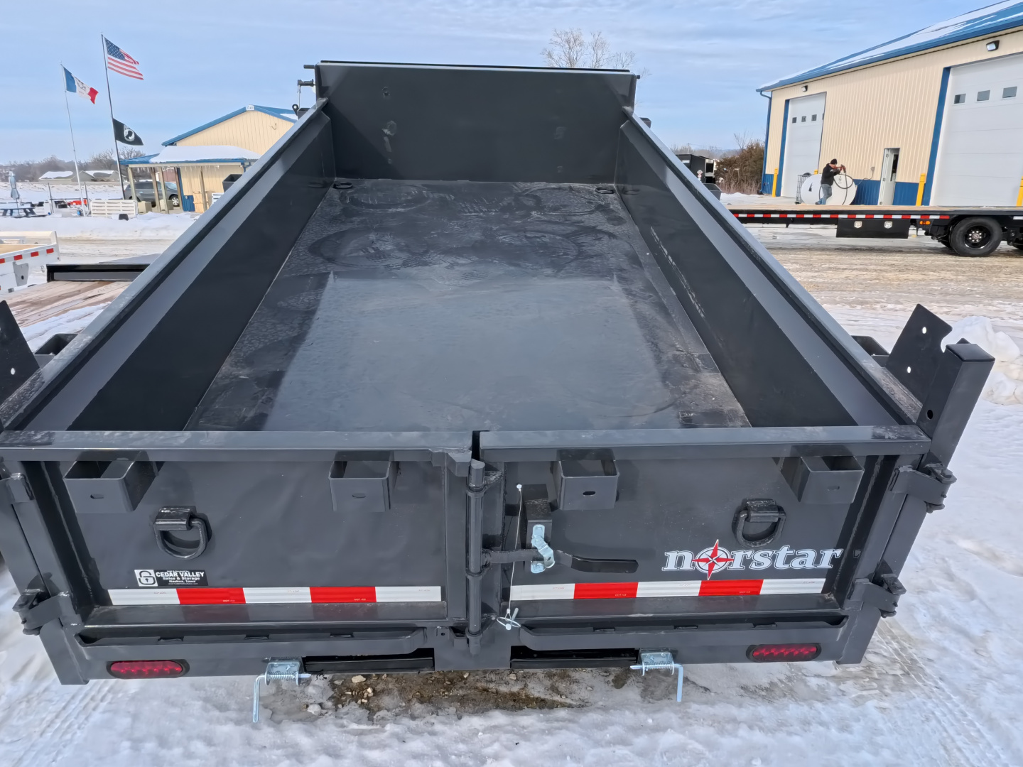 New 2026 Norstar 72x12 DCB Dump Trailer, 9,900lb GVWR, Gray