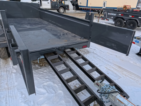 New 2026 Norstar 72x12 DCB Dump Trailer, 9,900lb GVWR, Gray