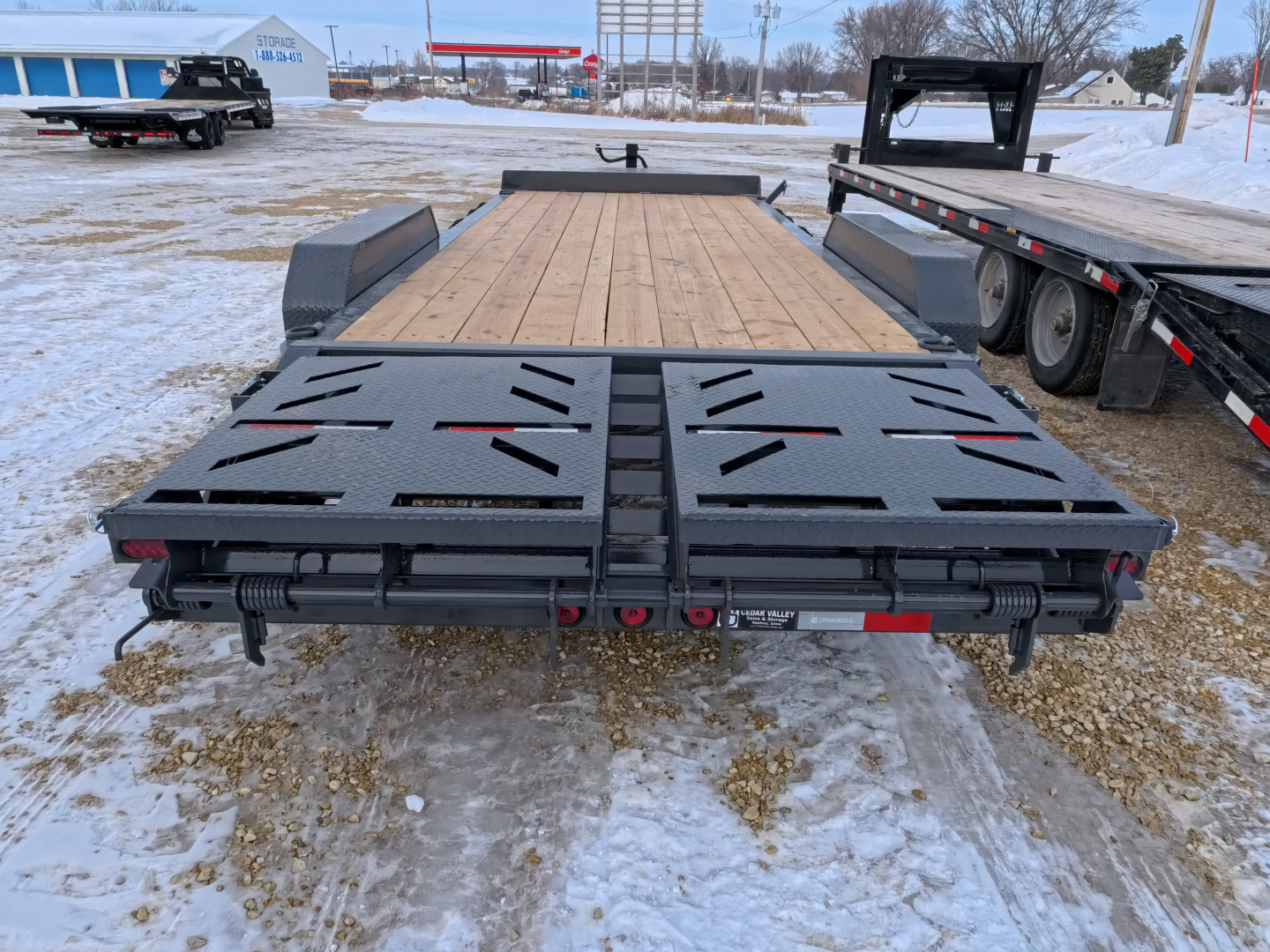 New 2026 Iron Bull 83x20 (17+3) EWB Equipment Trailer, 14,000lb GVWR, Gray