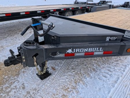 New 2026 Iron Bull 83x20 (17+3) EWB Equipment Trailer, 14,000lb GVWR, Gray