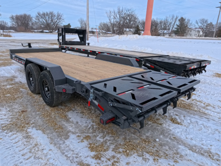 New 2026 Iron Bull 83x20 (17+3) EWB Equipment Trailer, 14,000lb GVWR, Gray