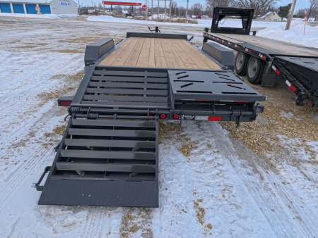 New 2026 Iron Bull 83x20 (17+3) EWB Equipment Trailer, 14,000lb GVWR, Gray