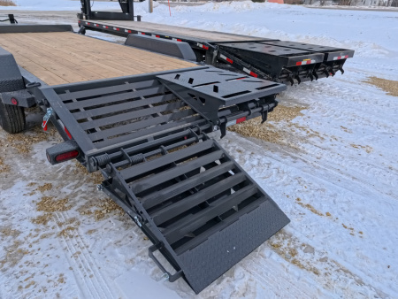 New 2026 Iron Bull 83x20 (17+3) EWB Equipment Trailer, 14,000lb GVWR, Gray