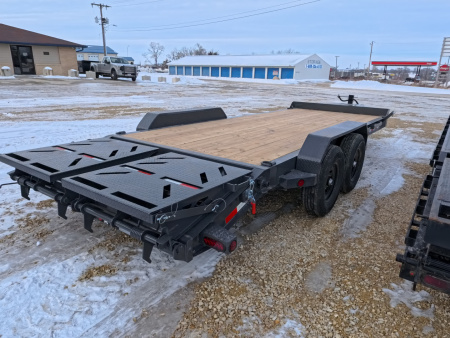 New 2026 Iron Bull 83x20 (17+3) EWB Equipment Trailer, 14,000lb GVWR, Gray