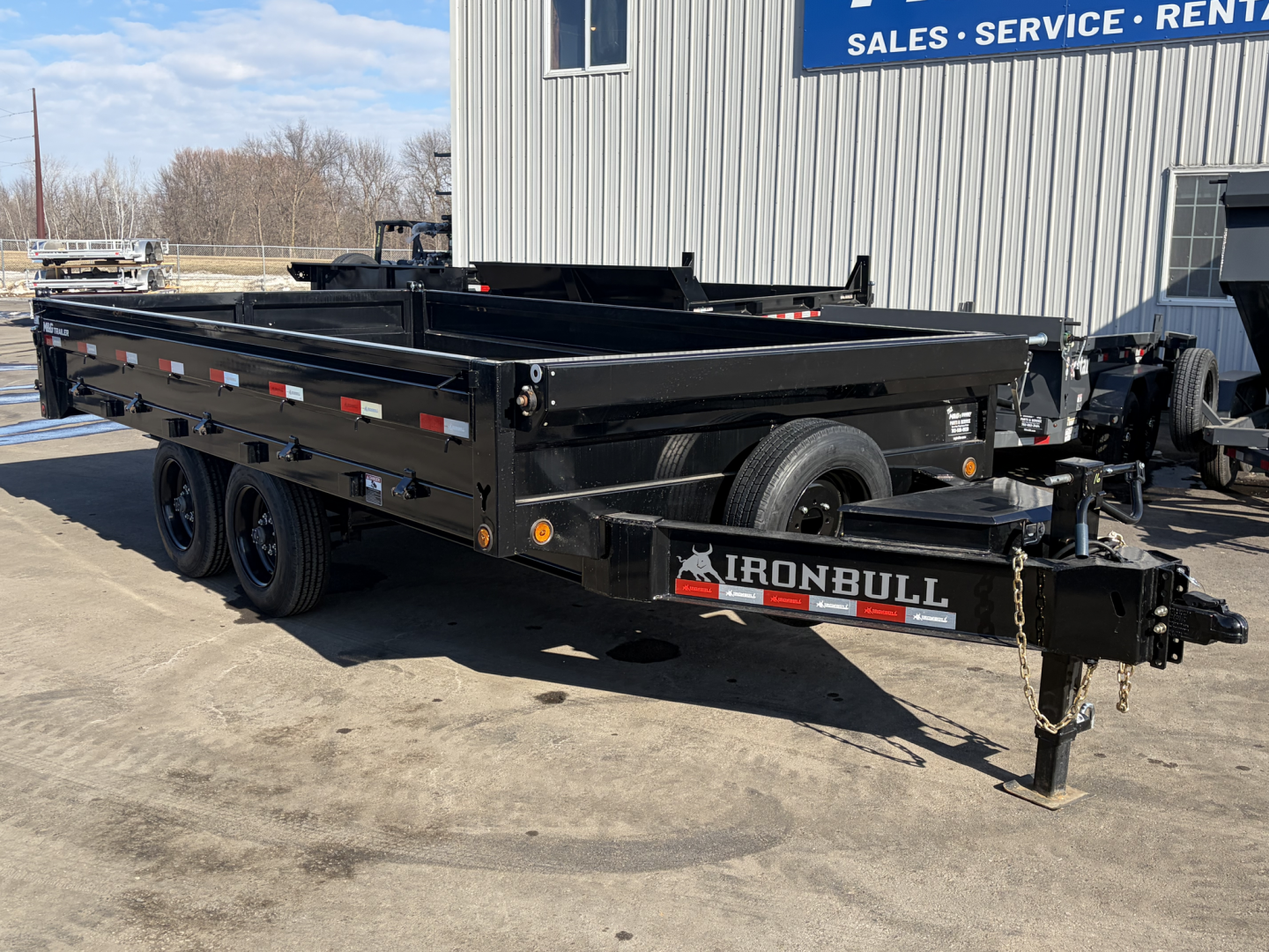 New DDP 96X16 16K DECKOVER DUMP TRAILER - BLACK