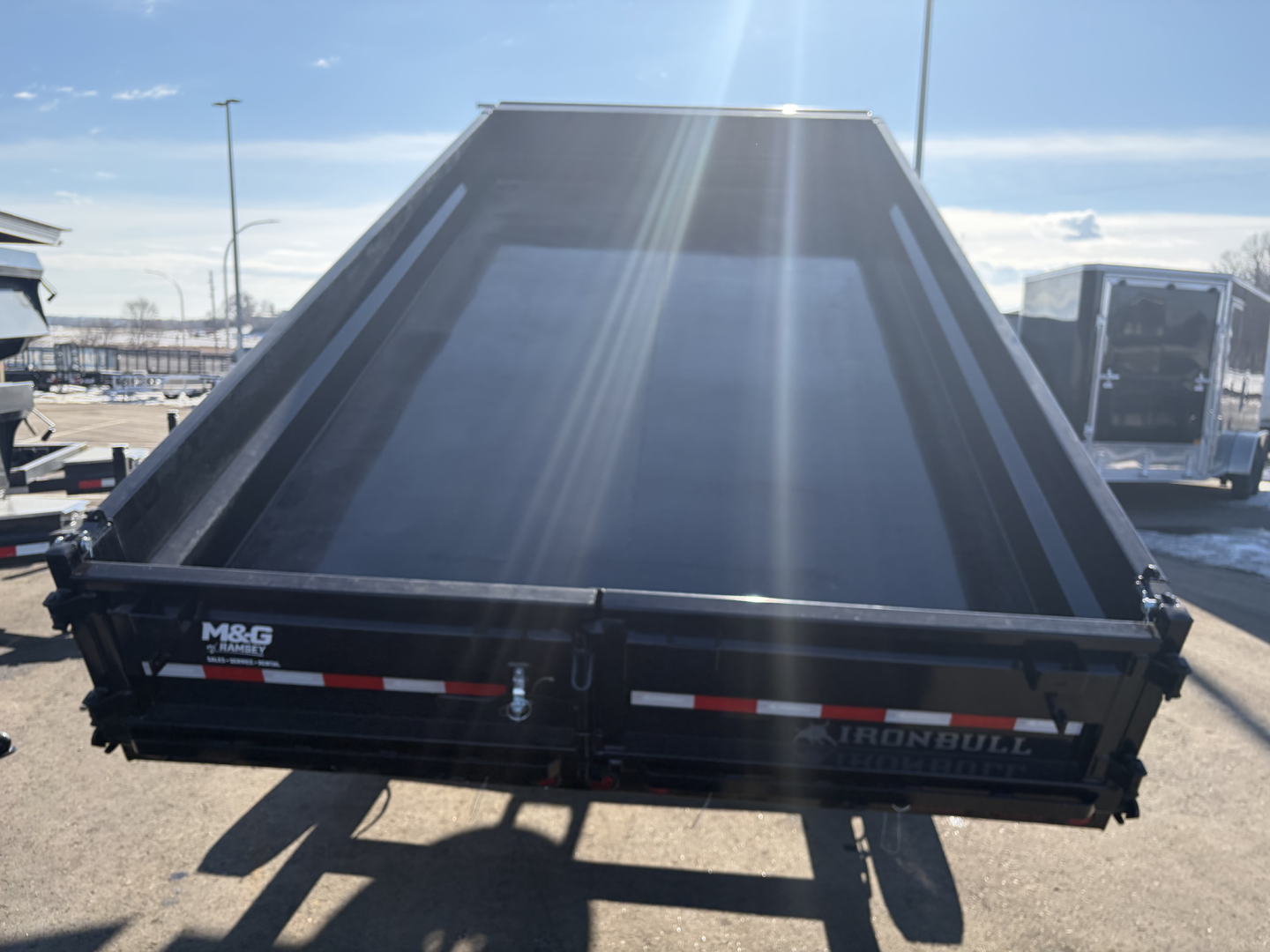 New DDP 96X16 16K DECKOVER DUMP TRAILER - BLACK