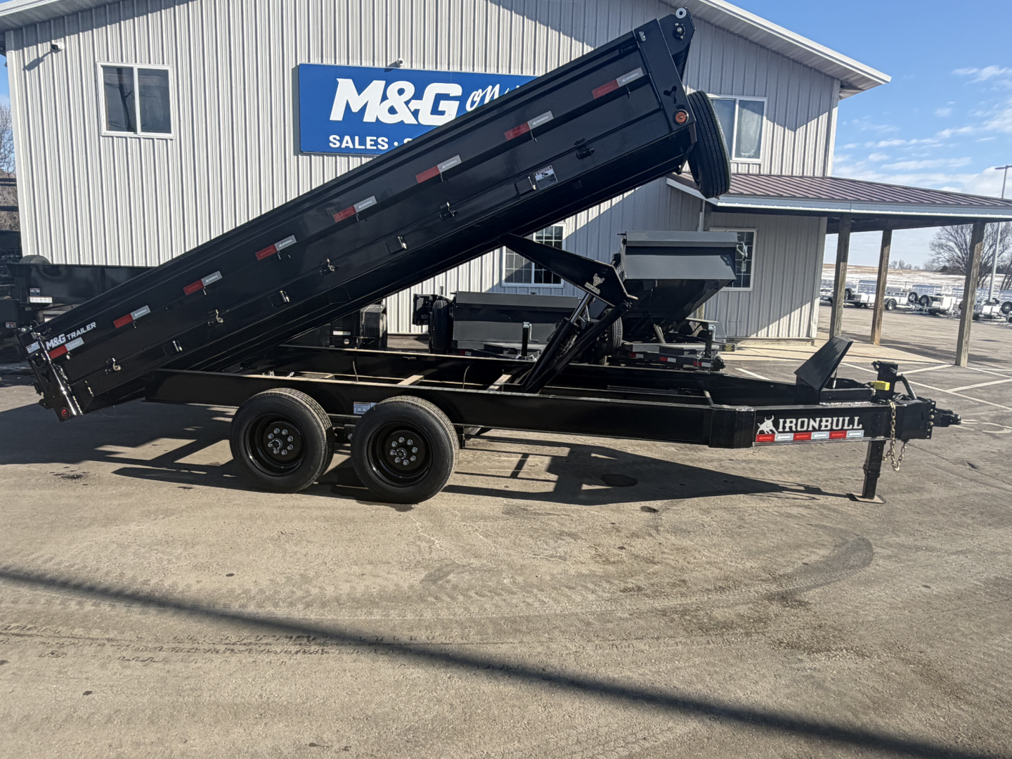 New DDP 96X16 16K DECKOVER DUMP TRAILER - BLACK
