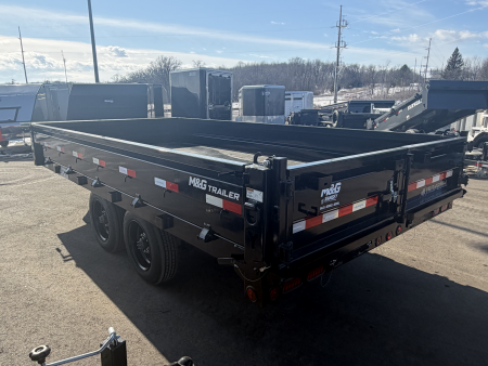 New DDP 96X16 16K DECKOVER DUMP TRAILER - BLACK
