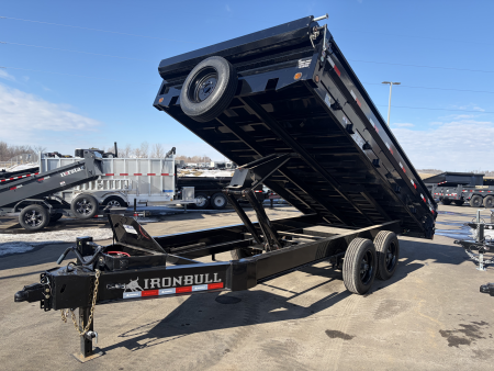New DDP 96X16 16K DECKOVER DUMP TRAILER - BLACK