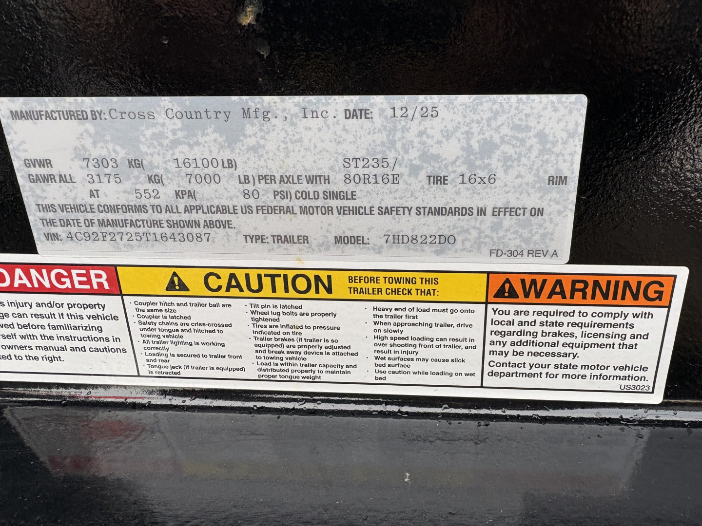 New 2026 Cross Country Manufacturing 22' 16K Deckover Trailer