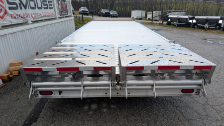 New 2025 EBY 20' ALL ALUMINUM Deckover Tagalong w/ 50/50 Fold Flat Ramps
