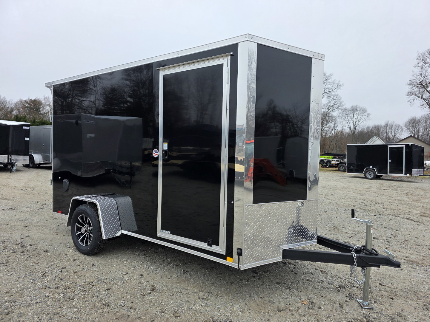 New 2026 Formula Trailers 6x12 6'6 INSIDE 080 SCREWLESS EXTERIOR ramp door ALUMINUM WHEELS Cargo / Enclosed Trailer