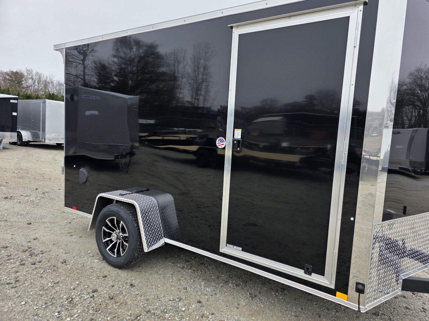 New 2026 Formula Trailers 6x12 6'6 INSIDE 080 SCREWLESS EXTERIOR ramp door ALUMINUM WHEELS Cargo / Enclosed Trailer
